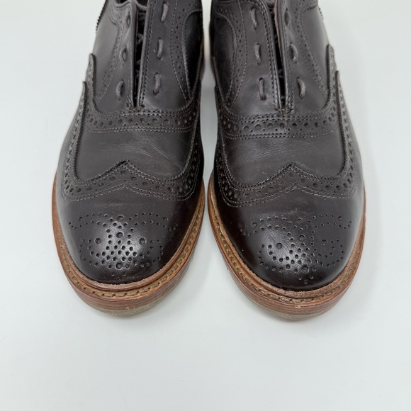 New Allen Edmonds McTavish Lugged Wingtip Oxford Shoes Brown Sz 9.5 - Picture 5 of 14